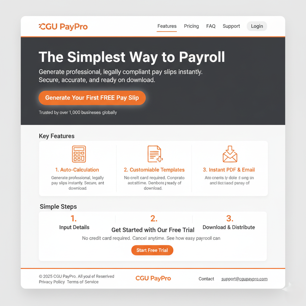 CGU Pay Slip Generator